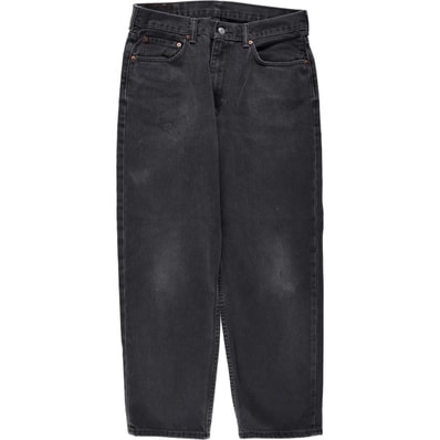 古着 リーバイス Levi's 550 ブラックデニム テーパードデニムパンツ メンズw33相当/eaa671954
