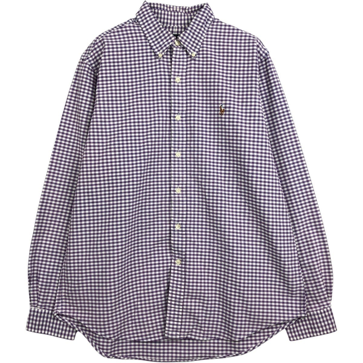 古着 ラルフローレン Ralph Lauren POLO RALPH LAUREN ギンガムチェック 長袖 ボタンダウンチェックシャツ メンズL相当/eaa662754