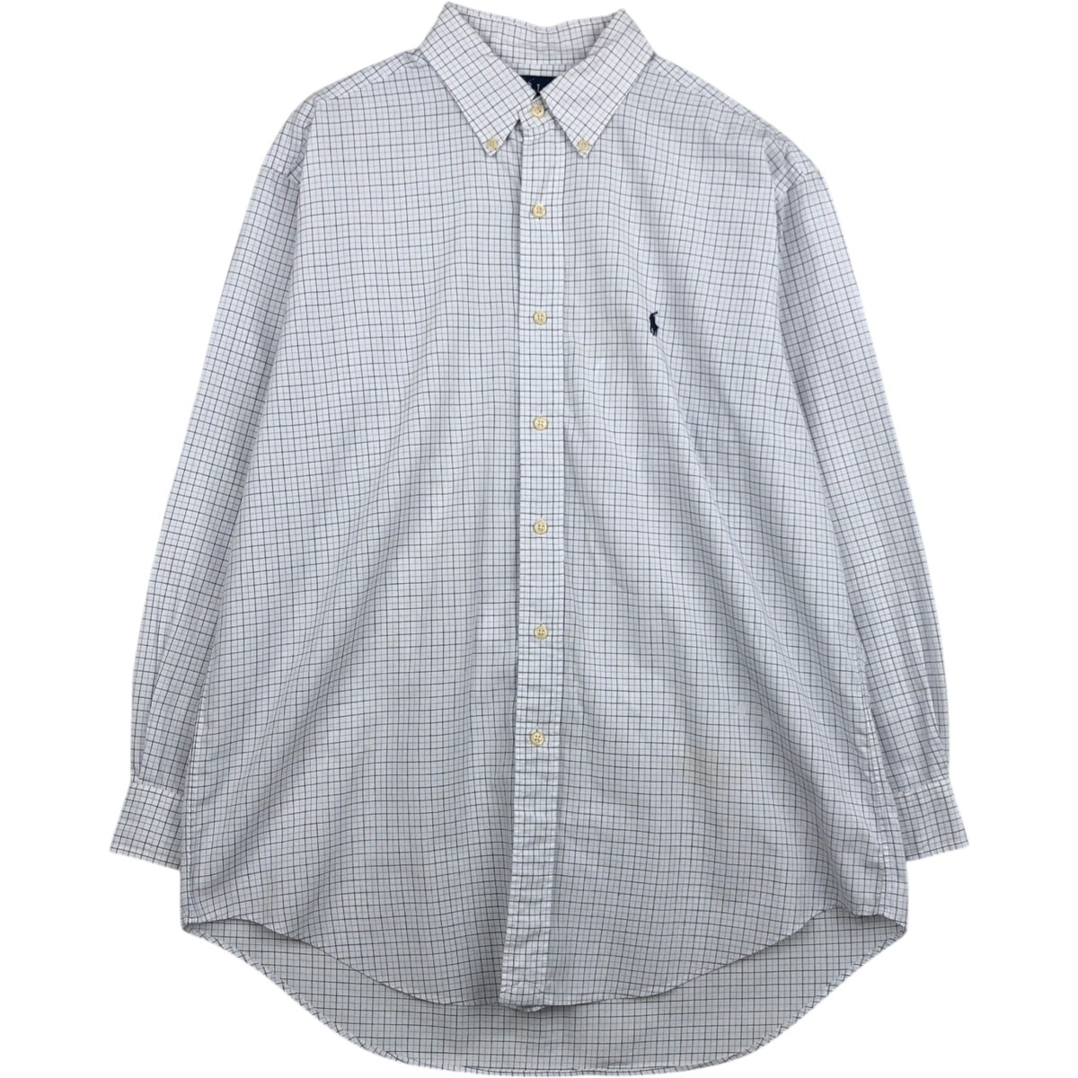 古着 ラルフローレン Ralph Lauren YARMOUTH 長袖 ボタンダウンチェックシャツ メンズL相当/eaa628728