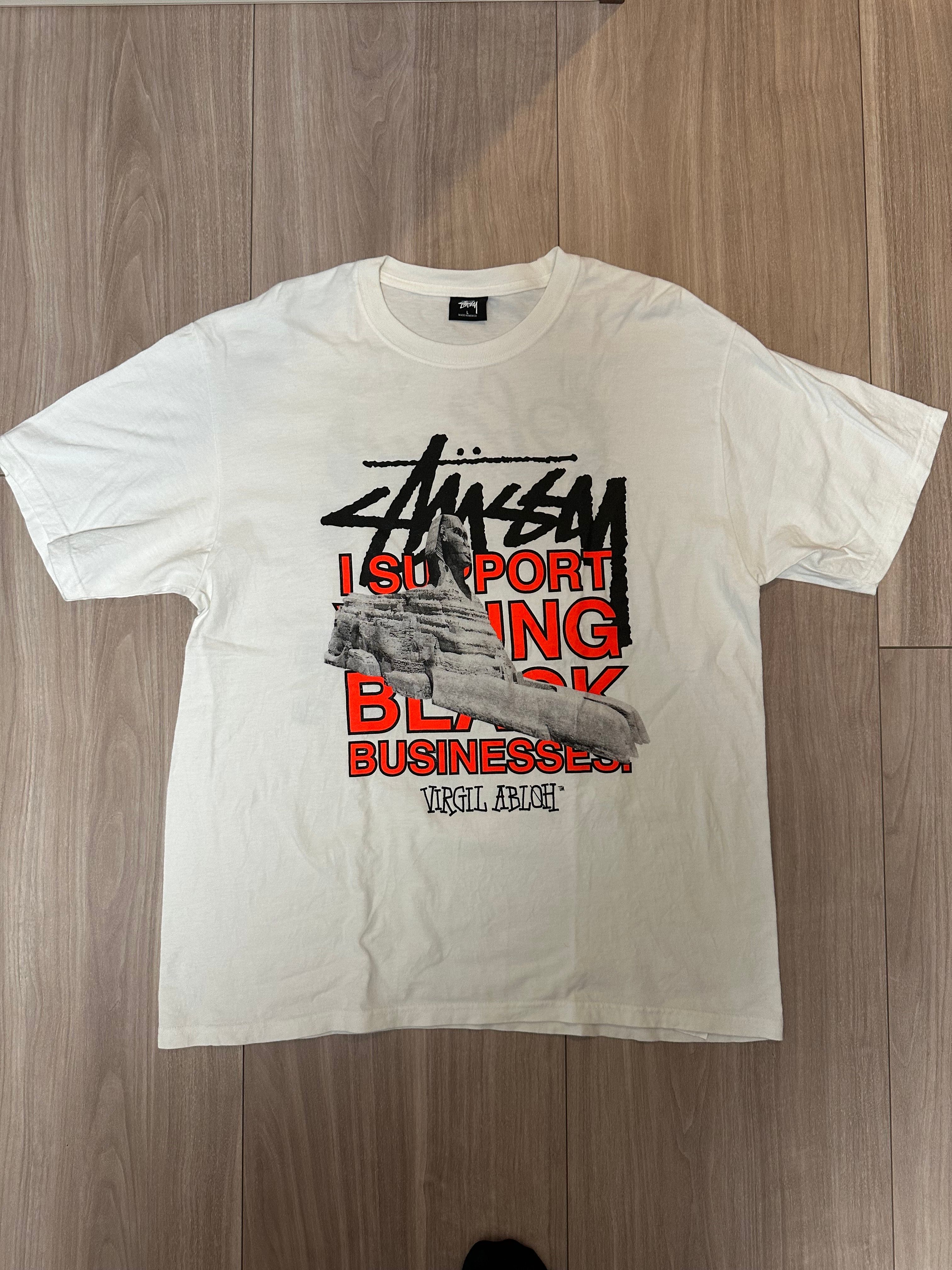 Stussy x Virgil Abloh World Tour Collection T-Shirt "White"