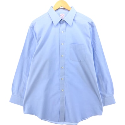 古着 ブルックスブラザーズ Brooks Brothers 346 REGULAR FIT 長袖 コットンシャツ メンズL相当/eaa539791