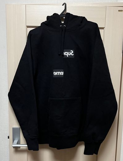 Supreme / Comme des Garçons SHIRT® Split Box Logo Hooded Sweatshirt "Black"