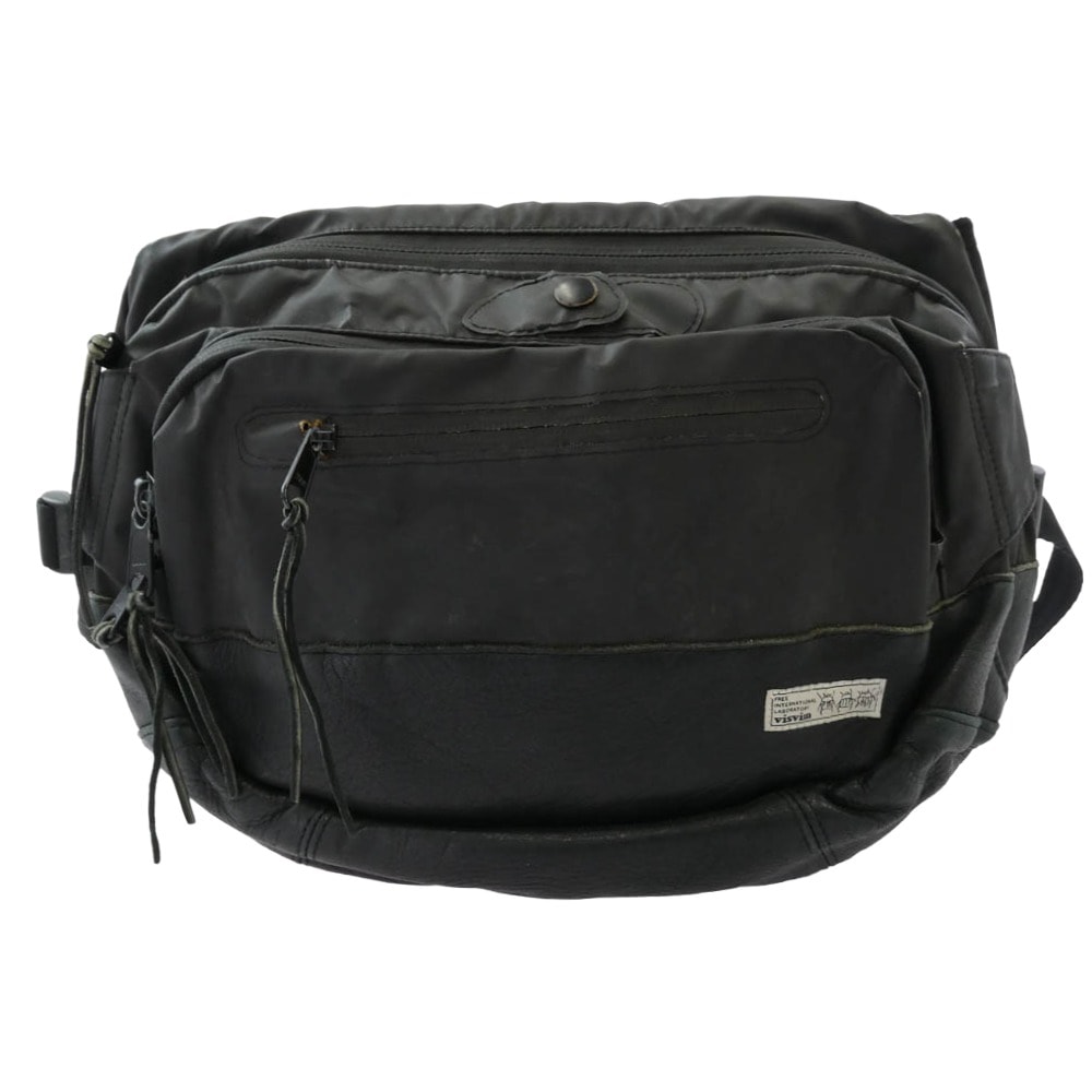 VISVIM ビズビム ウエストバッグ 初期 HYPATEX LUMBAR 8L ハイパテックス ランバー ウエスト バッグ エレクレザー ブラック系【中古】