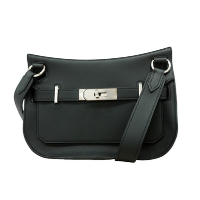 ★最終価格★SALE【6id5610】エルメス ショルダーバッグ ジプシエールミニ スイフト ブラック シルバー金具 K刻印【中古】レディース