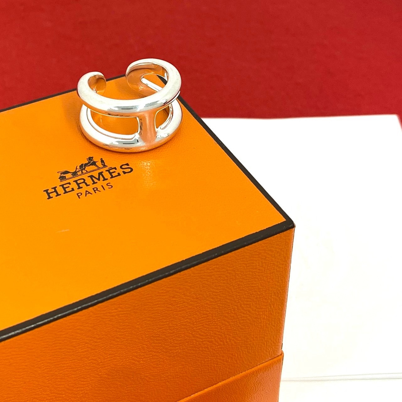 HERMES エルメス オスモズ PM リング シルバー925 リング・指輪 17号 シルバー
41697