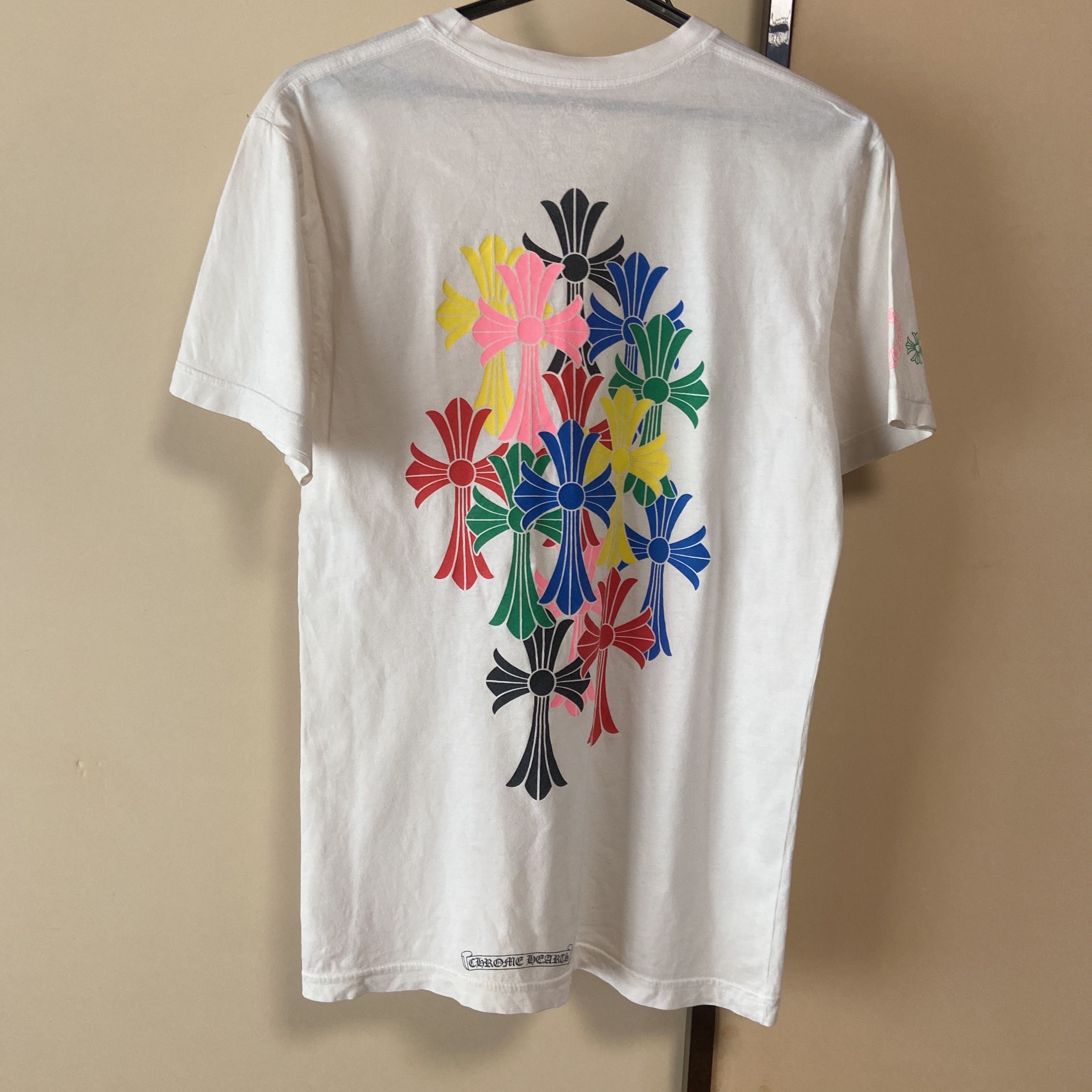 Chrome Hearts Multi Color Cross Cemetery T-Shirt "White"