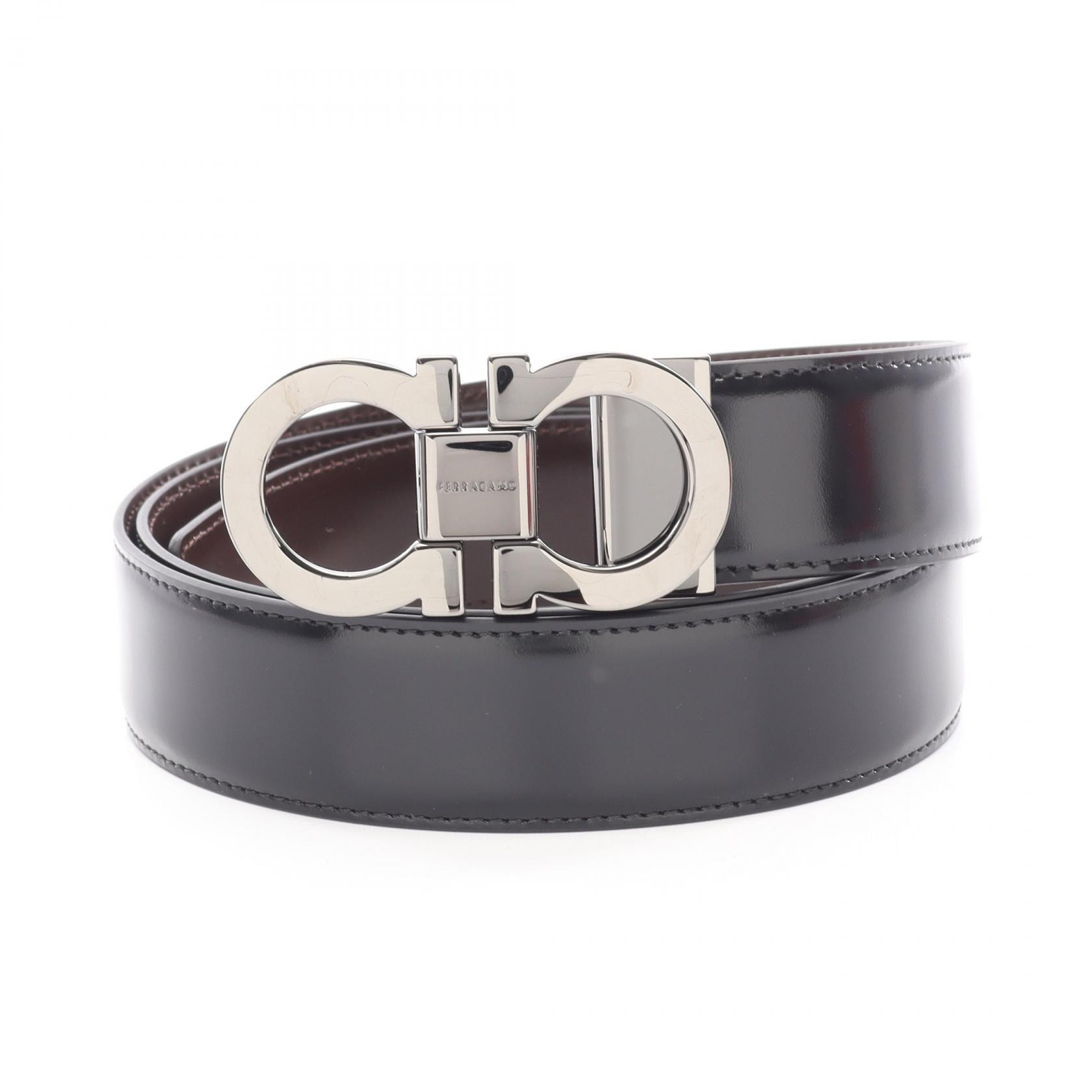 サルヴァトーレフェラガモ Salvatore Ferragamo ガンチーニ ベルト 衣料品 レザー メンズ ブラック系 644557001100 【新品】