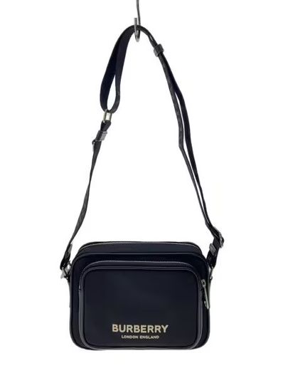 Burberry Logo Print Nylon Cross Body Bag "Black"