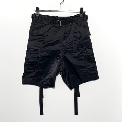 sacai Nylon Twill Shorts "Black"