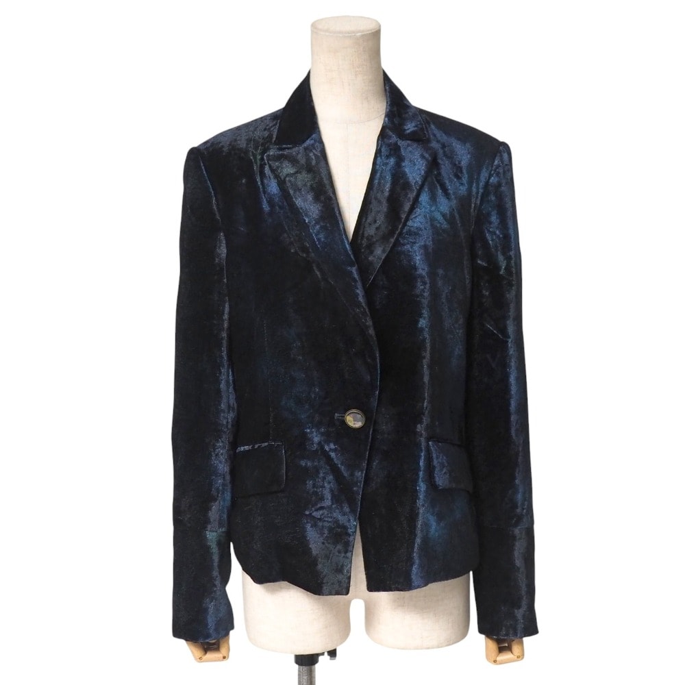 ISSEY MIYAKE イッセイミヤケ テーラードジャケット サイズ3 ベルベット ブランド古着【中古】20251107/RA6586