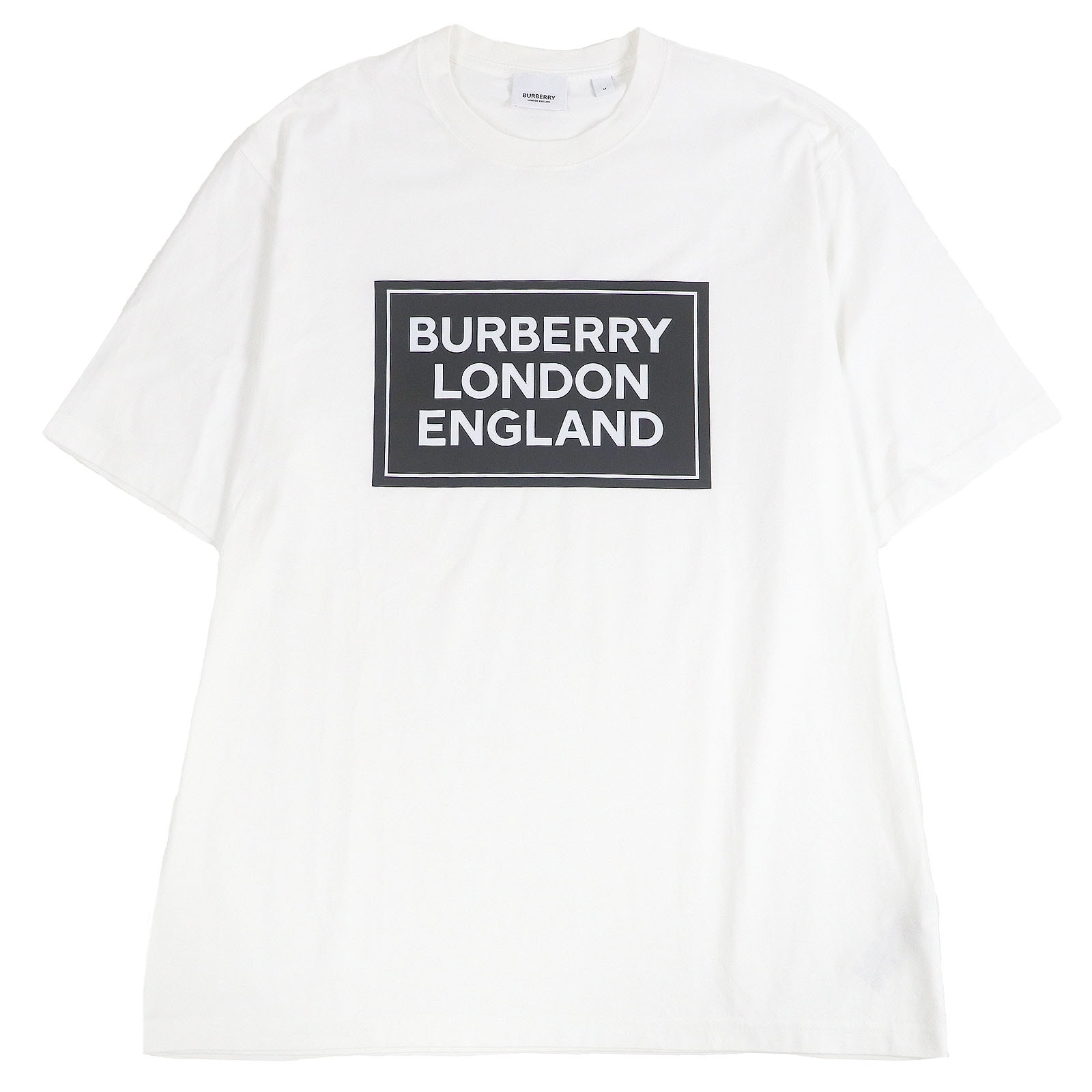 A (未使用に近い)】極美品 バーバリー 半袖Tシャツ ホワイト メンズ M