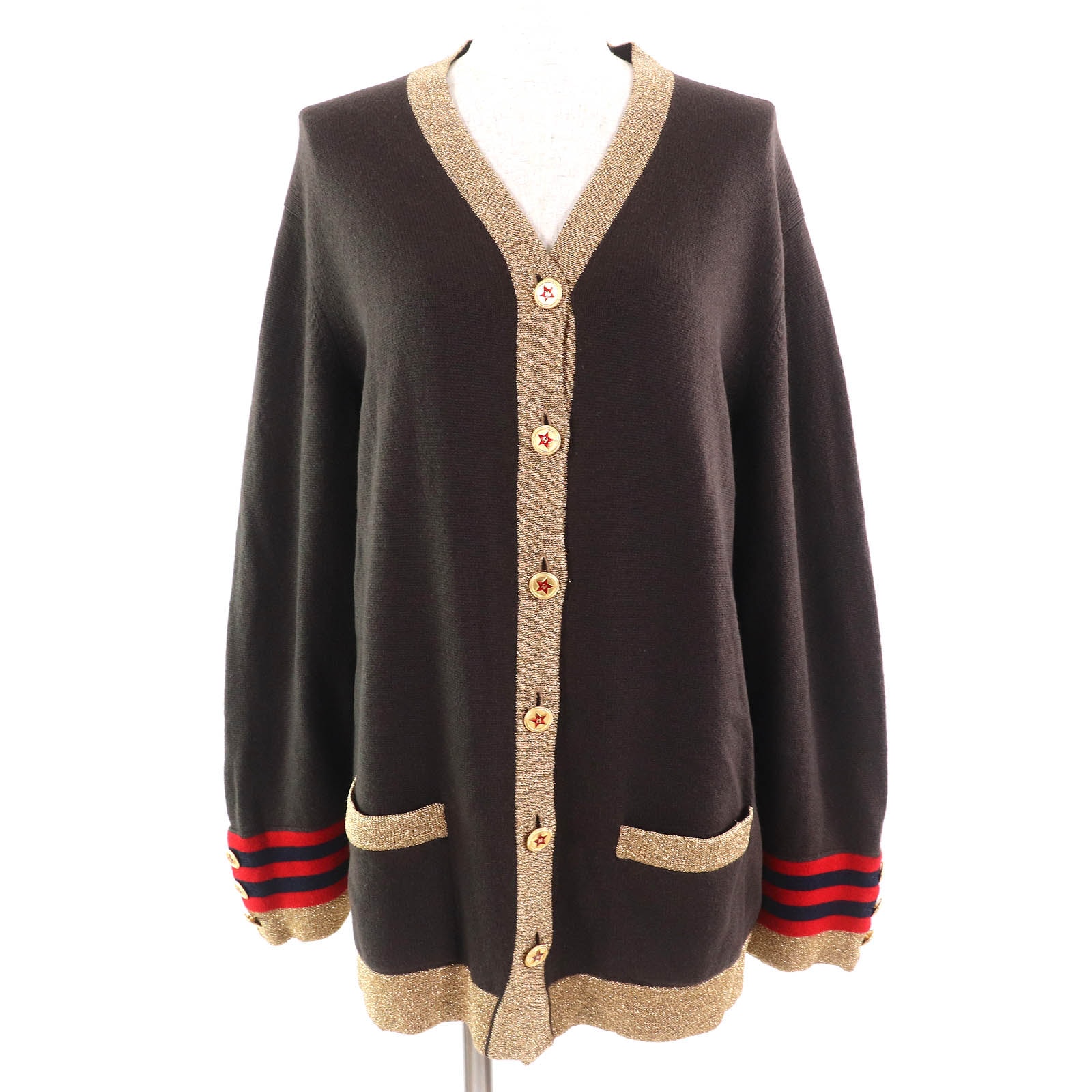 美品 シャネル カーディガン レディース 40 09A P36174