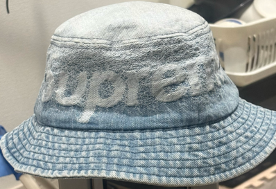 Supreme Fade Jacquard Denim Crusher "Blue"