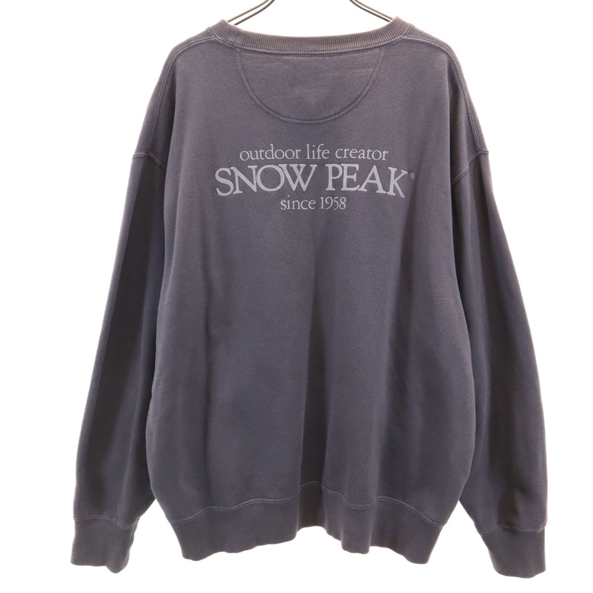 snowpeak スノーピーク ジャーナルスタンダード バックロゴ 長袖 スウェット トレーナー M グレー