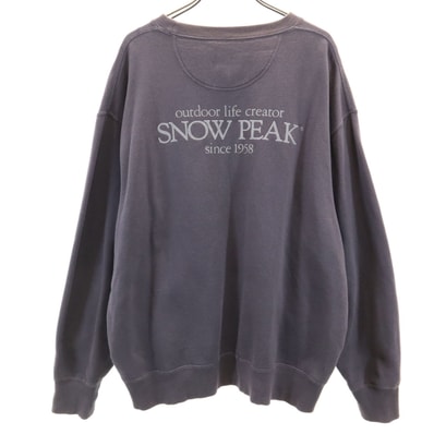 snowpeak スノーピーク ジャーナルスタンダード バックロゴ 長袖 スウェット トレーナー M グレー