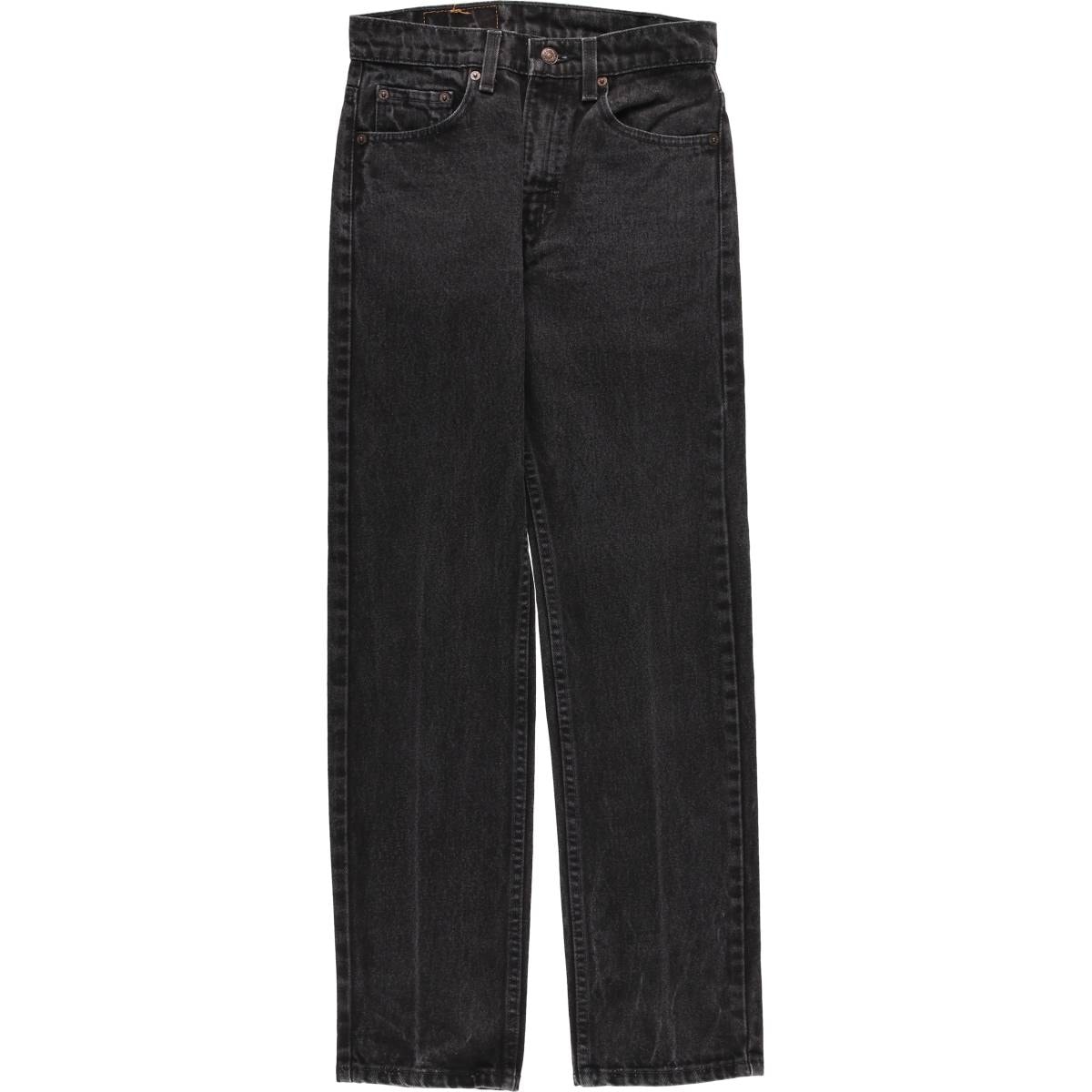 古着 90年代 リーバイス Levi's 505-0260 REGULAR FIT STRAIGHT LEG ブラックデニム テーパードデニムパンツ USA製 レディースL(w28)相当 ヴィンテージ/evb032970