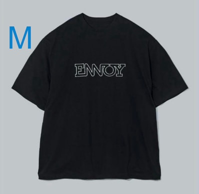 ENNOY Electric Logo EMB T-Shirt "Black/White"