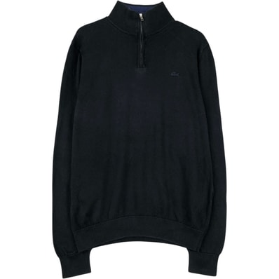 古着 ラコステ LACOSTE コットンニットハーフジップセーター 4 メンズM相当/eaa645959