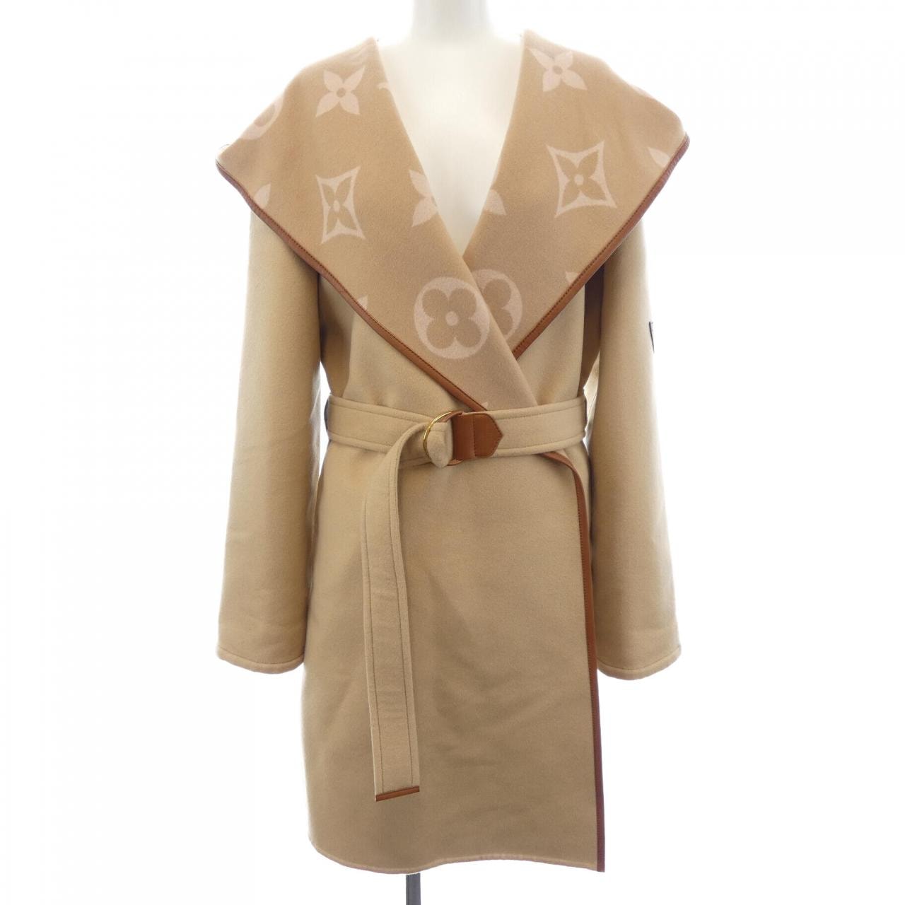 ルイヴィトン LOUIS VUITTON ベルテッドダブルフェイスフーデッドラップコート FMCO05NUV コート