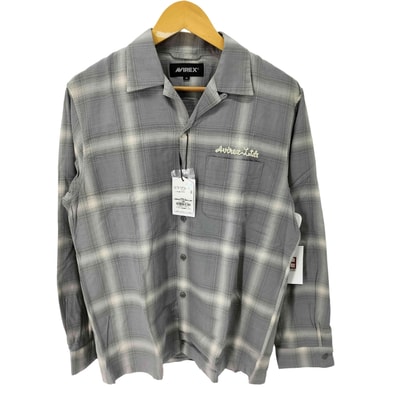 L/S COTTON/RAYON OMBRE SHIRT オンブレー シャツ【1141341340765】