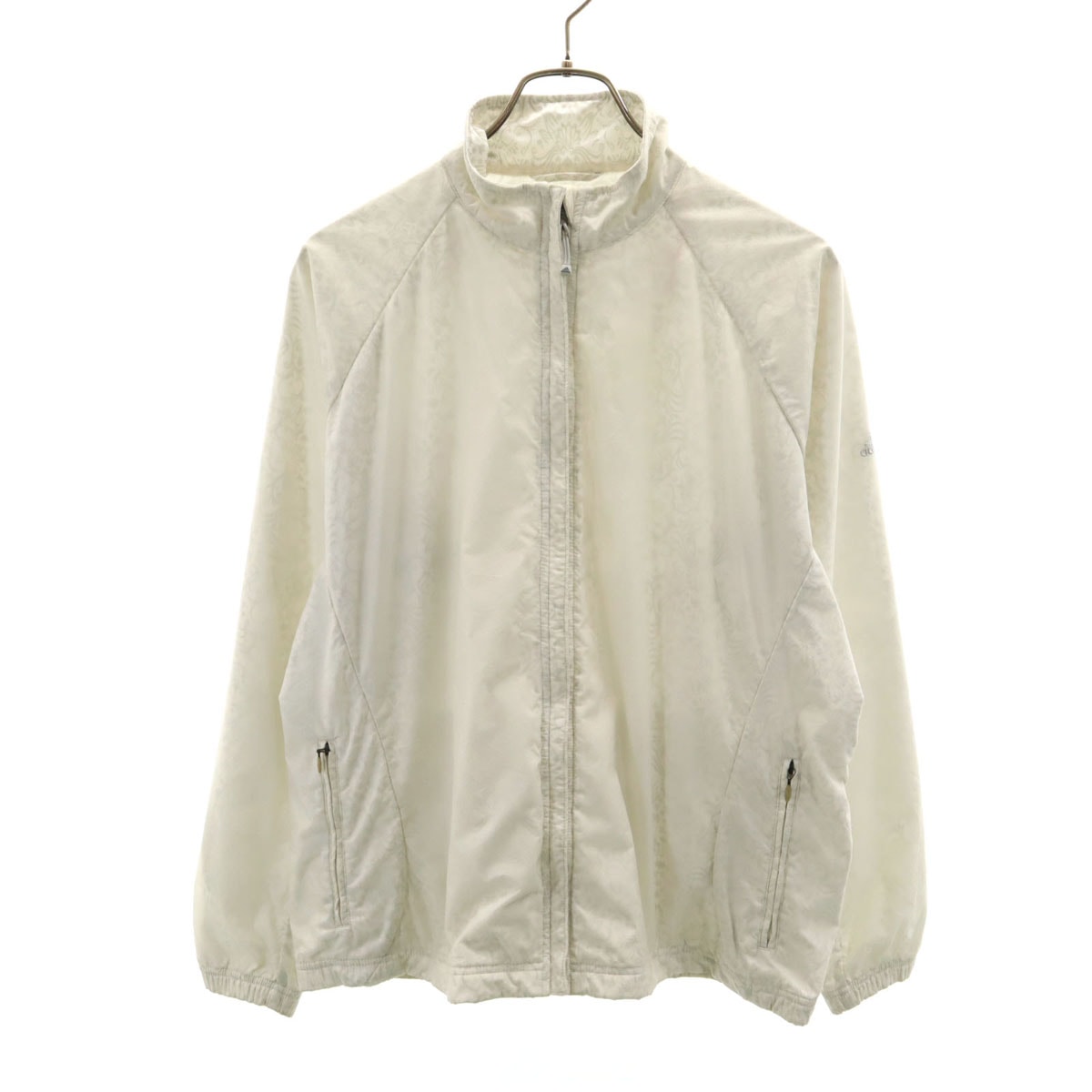 adidas アディダス 総柄 ゴルフ トラックジャケット XL アイボリー