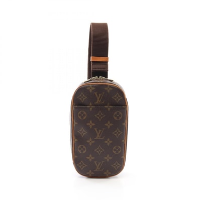 ルイ・ヴィトン LOUIS VUITTON ポシェットガンジュ ウエストバッグ ボディバッグ バッグ PVCコーティングキャンバス レザー モノグラム メンズ レディース ブラウン系 M51870 【中古】
