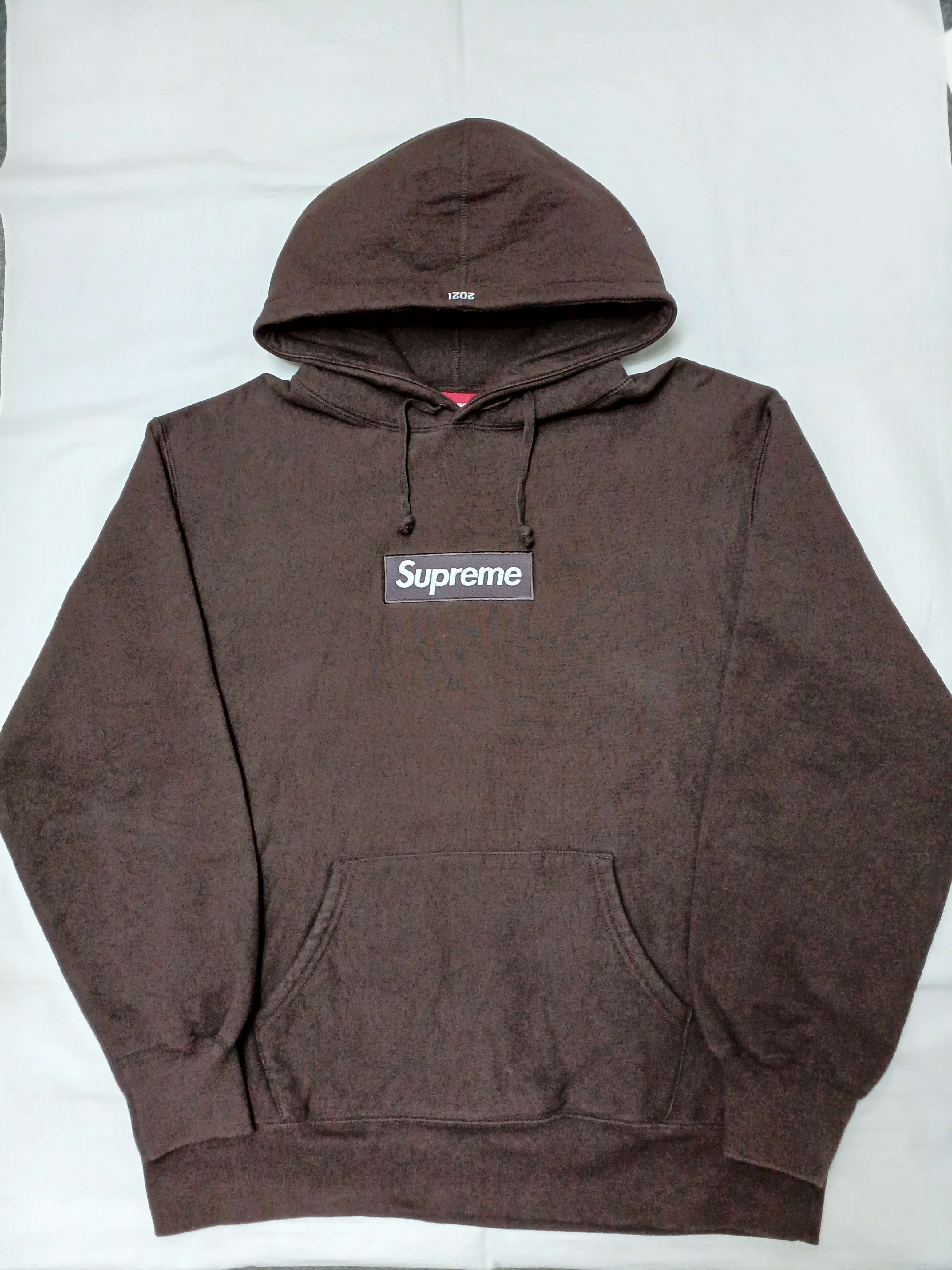 Supreme Box Logo Hooded Sweatshirt "Dark Brown" (21FW)