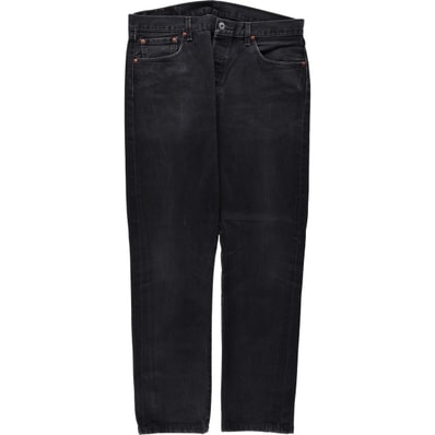 古着 リーバイス Levi's 501 ブラックデニム ストレートデニムパンツ メンズw34相当/eaa671294