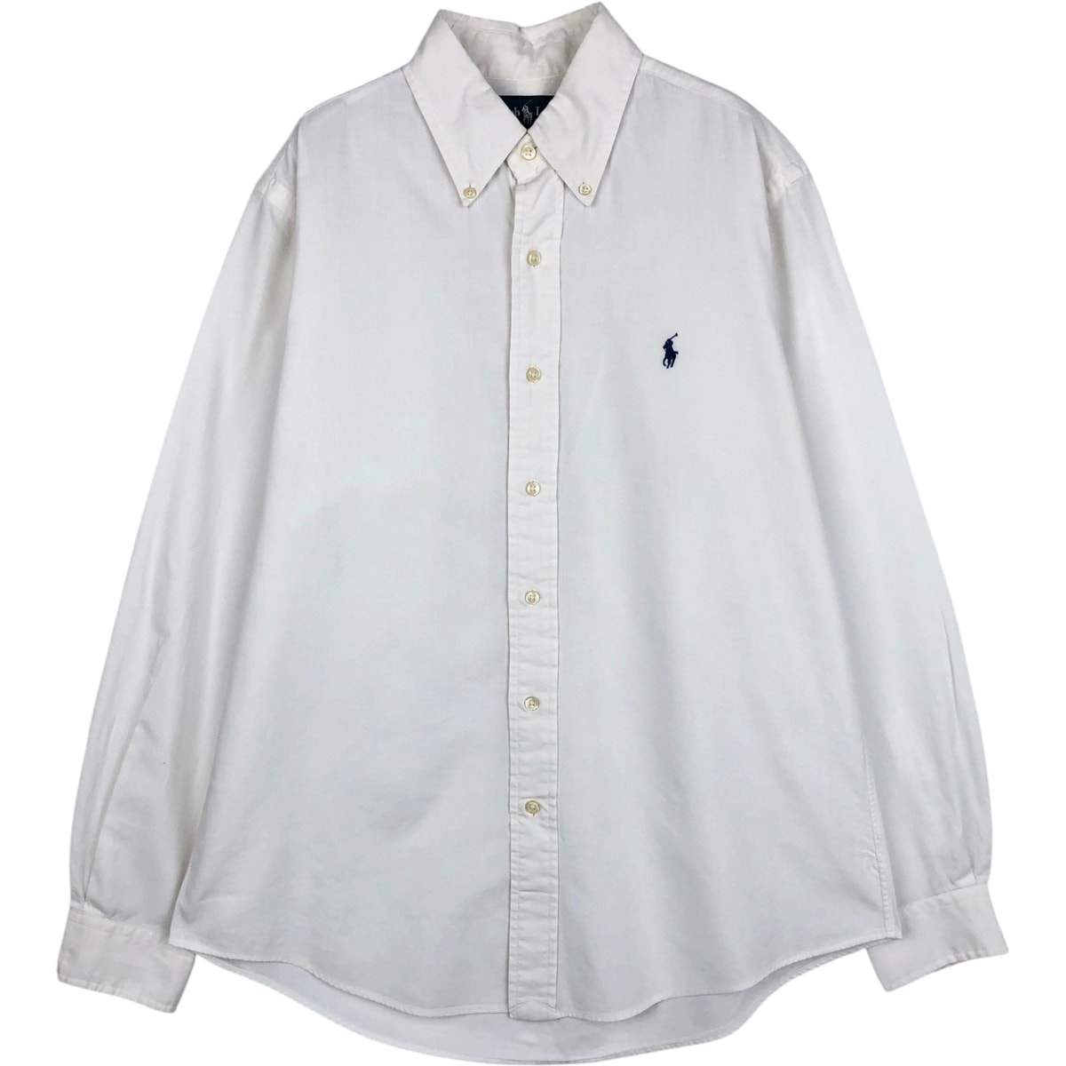 古着 ラルフローレン Ralph Lauren CUSTOM FIT 長袖 ボタンダウンシャツ メンズM相当/eaa628859