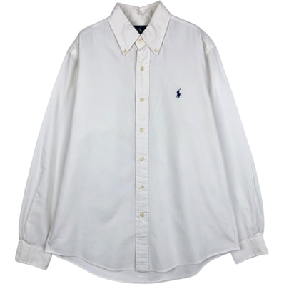 古着 ラルフローレン Ralph Lauren CUSTOM FIT 長袖 ボタンダウンシャツ メンズM相当/eaa628859