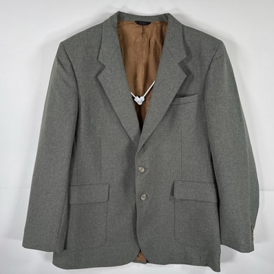 古着 80's/80年代 ヴィンテージ リーバイス Levi's テーラードジャケット ブレザー アクションスーツ 44L グレー メンズ