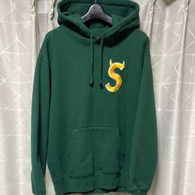 Supreme S Logo Hooded Sweatshirt "Dark Green" (22FW)