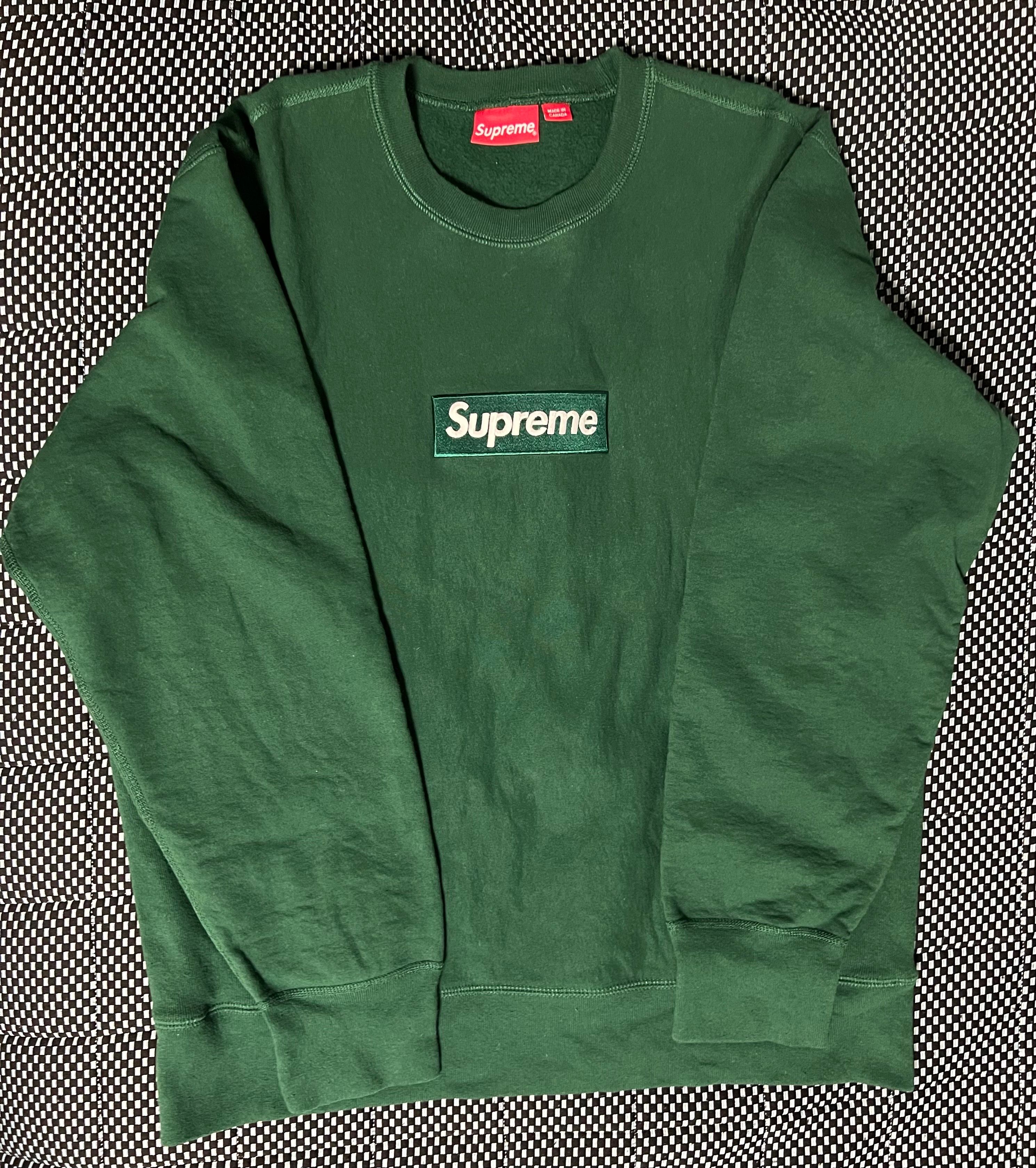 Supreme Box Logo Crewneck Sweatshirt "Green" (18FW)