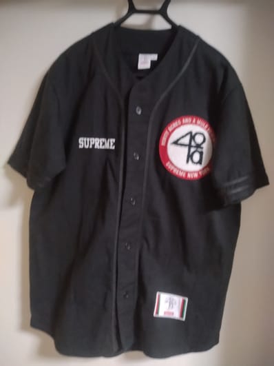 Supreme x 40 Acres Twill Baseball Jersey Supreme x 40 Acres Twill Baseball Jersey