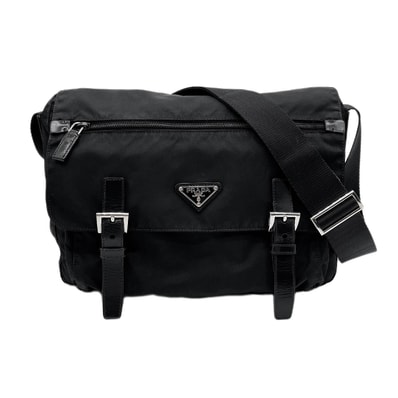 PRADA プラダ メッセンジャー ショルダーバッグ
ナイロン ブラック メンズ
【中古】