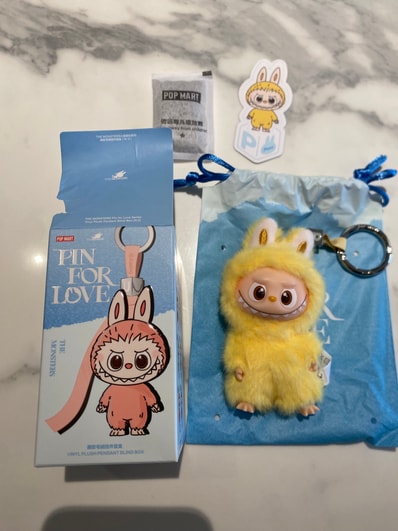 POP MART THE MONSTERS (LABUBU) Pin for Love Series-Vinyl Plush Pendant (N-Z) P