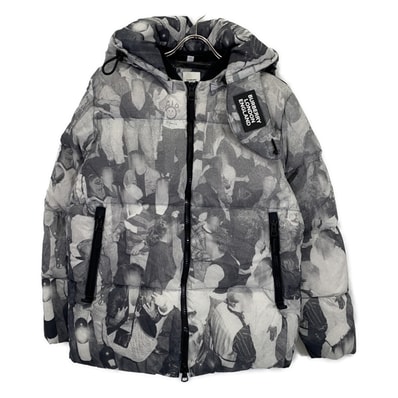 バーバリー 8024027 転写プリント ダウンジャケット S