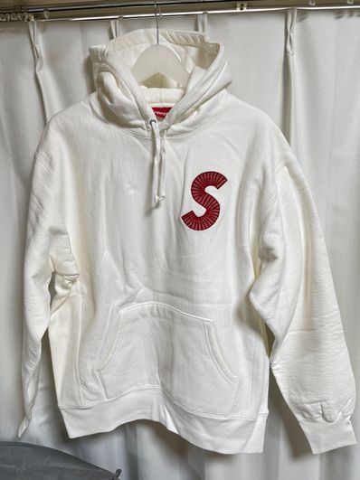 Supreme S Logo Hooded Sweatshirt "White" (20FW)