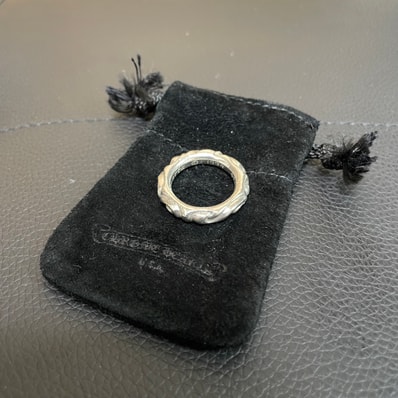 Chrome Hearts Scroll Band Ring "Silver"