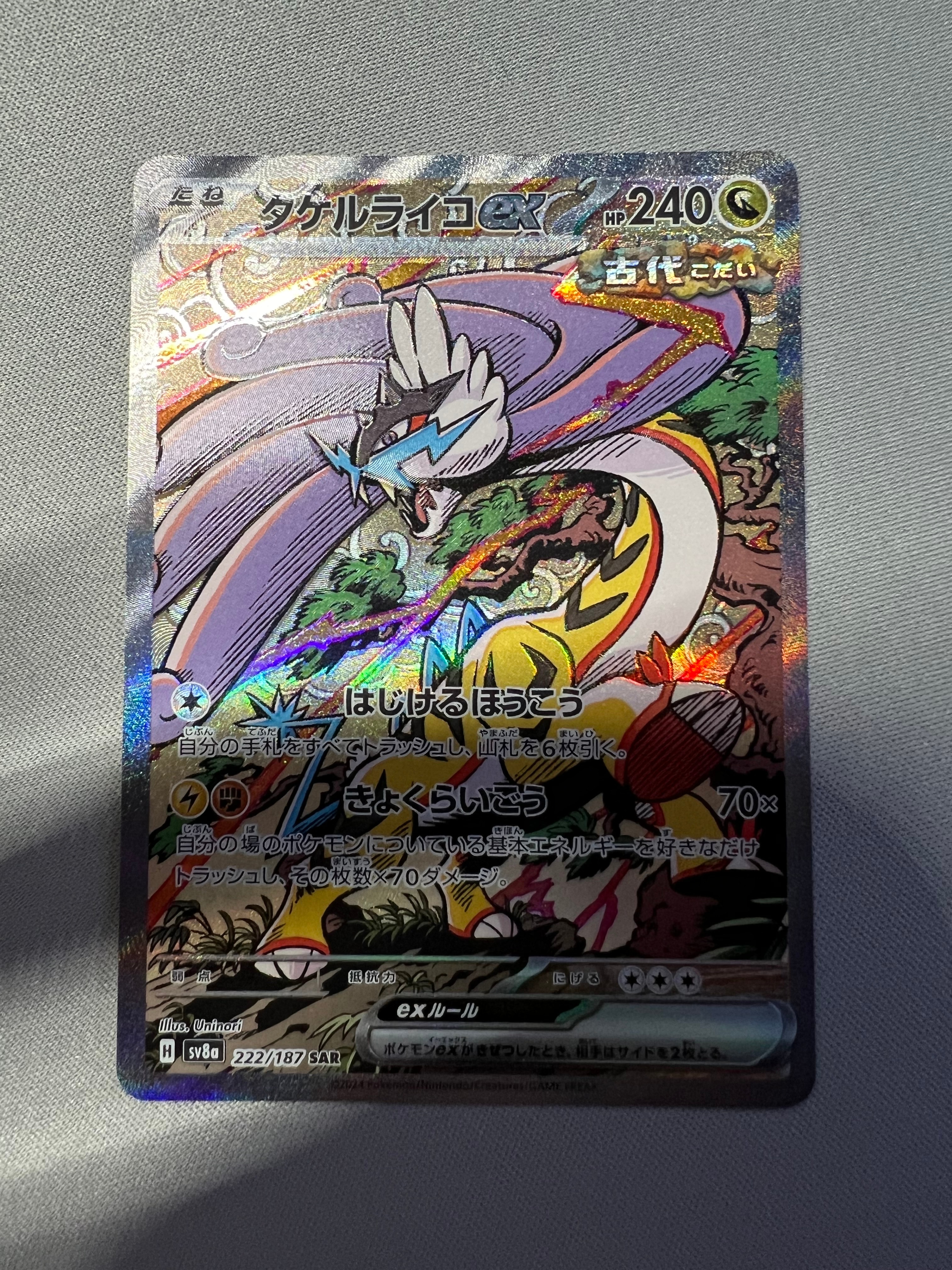 タケルライコex SAR [SV8a 222/187](ハイクラスパック「テラスタルフェスex」)