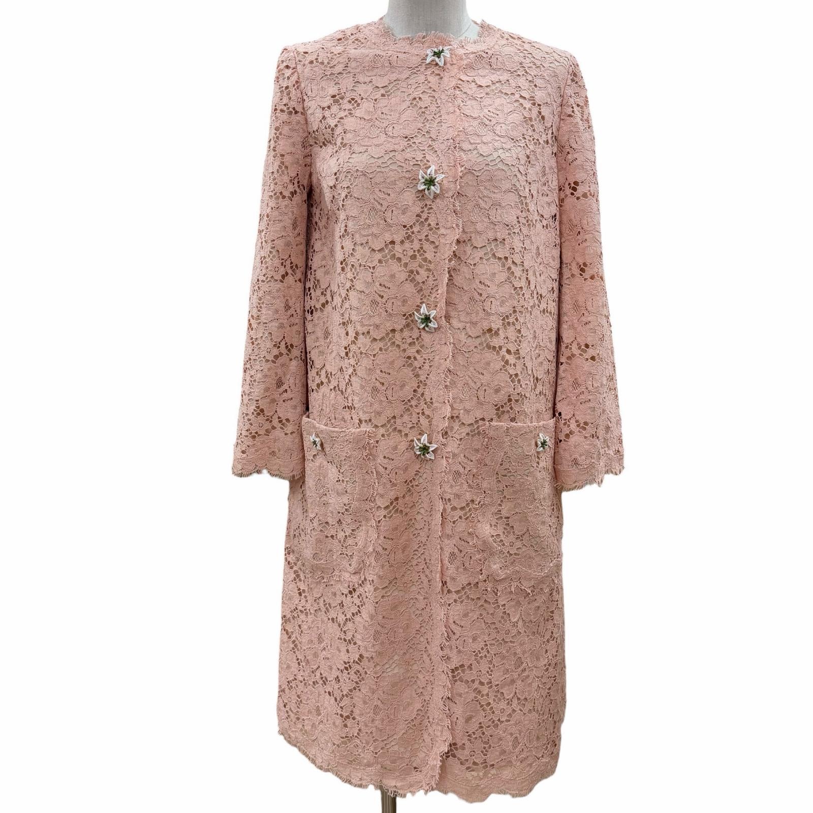 未使用品 ドルチェ&ガッバーナ コート ピンク レディース 36