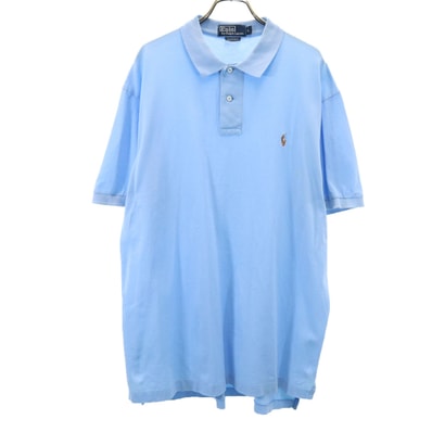 Polo by Ralph Lauren ポロバイラルフローレン 半袖 ポロシャツ L ブルー系 ピマコットン