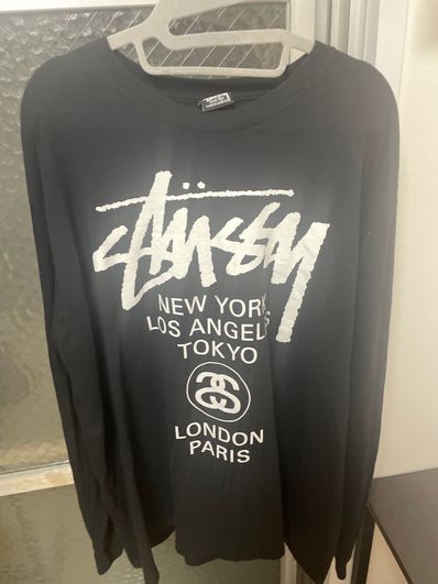 Stussy WORLD TOUR LS TEE "Black"
