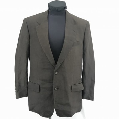 日本製★イッセイミヤケ★麻/リネン混/春夏テーラードジャケット【5/LL/ダークブラウン】IM/ISSEY MIYAKE/Made in Japan◆BC284W
