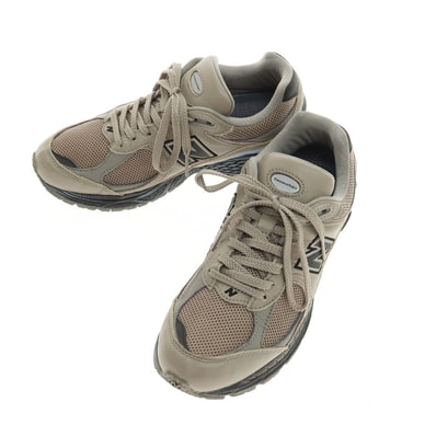 【中古】ディスイズネバーザット thisisneverthat MK2002RN × NEW BALANCE スエード スニーカー ダークベージュ【サイズ26】【メンズ】