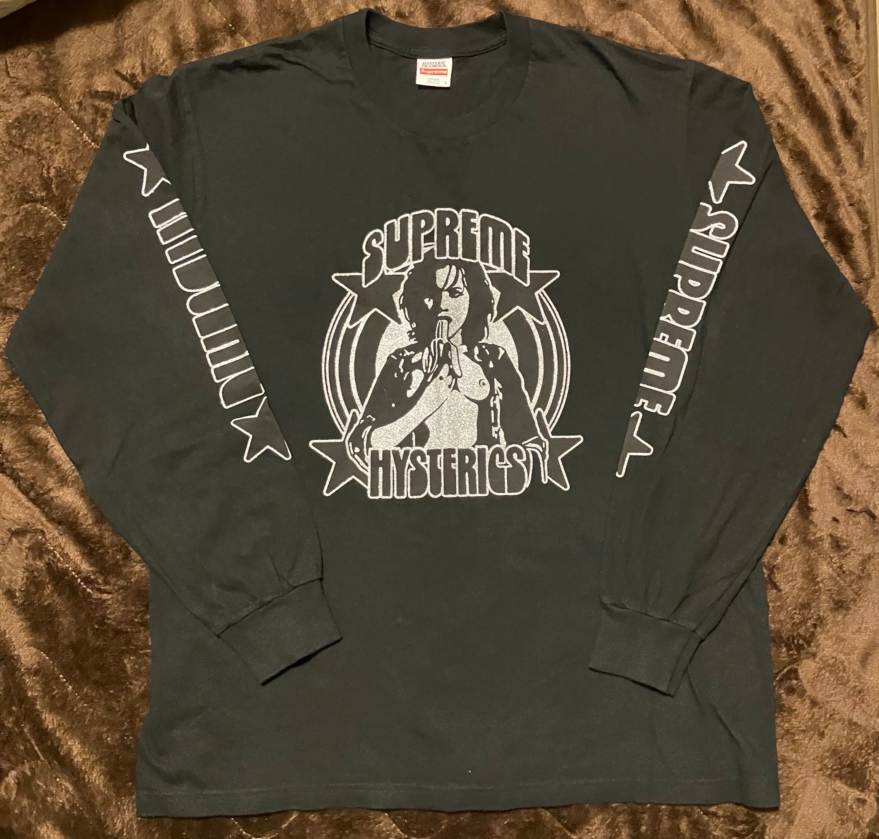 Supreme x HYSTERIC GLAMOUR L/S Tee "Black"