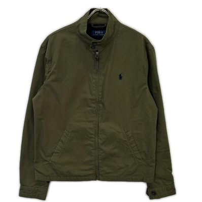 ポロ ラルフローレン カーキ コットン スイングトップ ブルゾン S