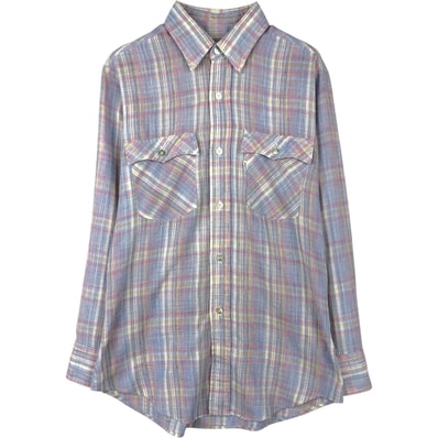 古着 80年代 リーバイス Levi's LEVI STRAUSS & CO. チェック柄 長袖 シャツ メンズM相当 ヴィンテージ/eaa652142