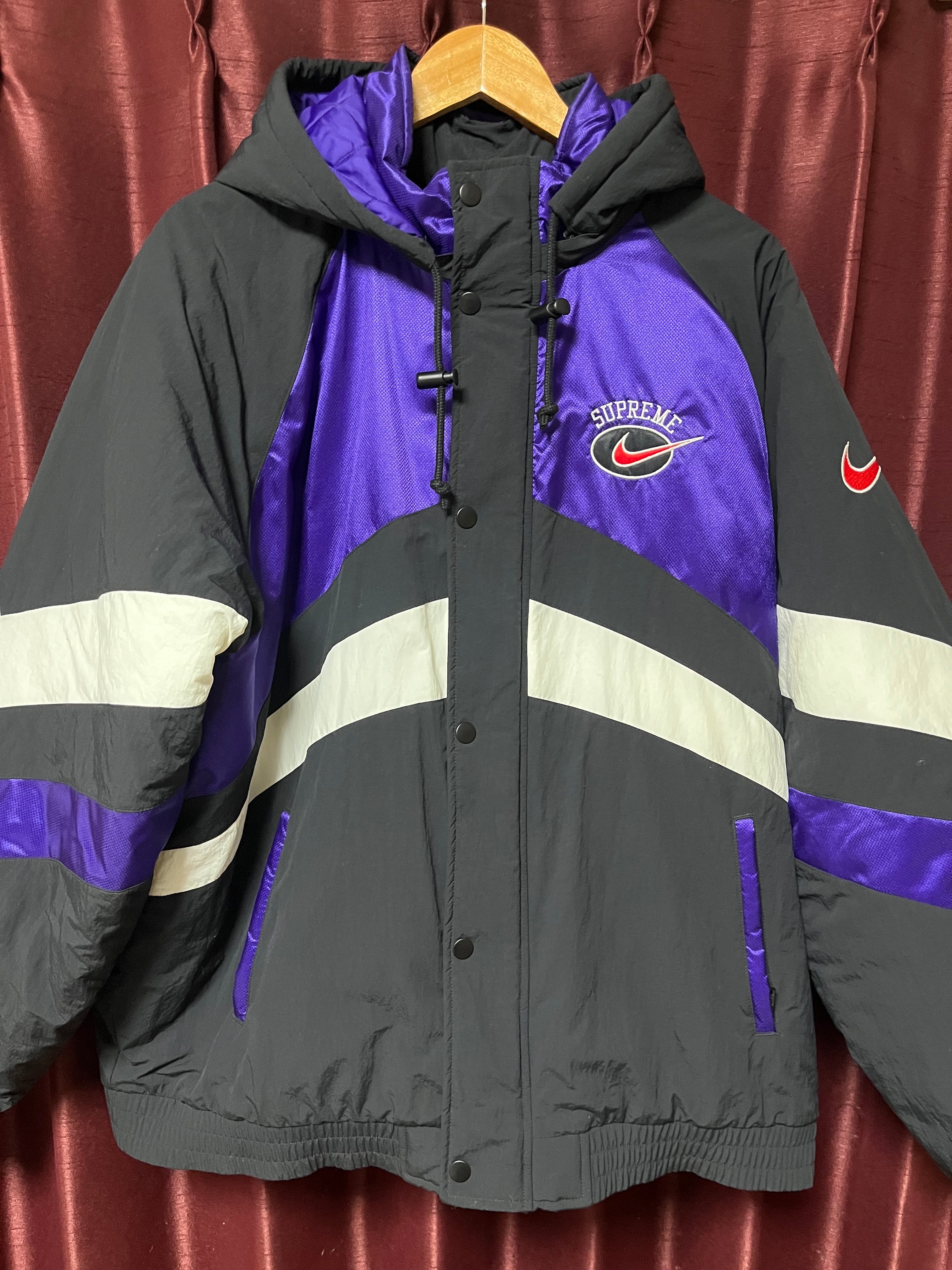 シュプリーム ナイキ フーデッド スポーツ ジャケット "グレープ"