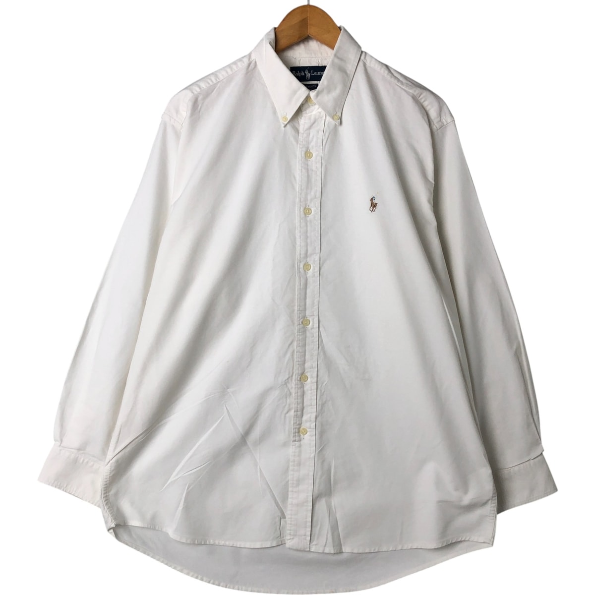 古着 ラルフローレン Ralph Lauren YARMOUTH 長袖 ボタンダウンシャツ メンズL相当/eaa548370